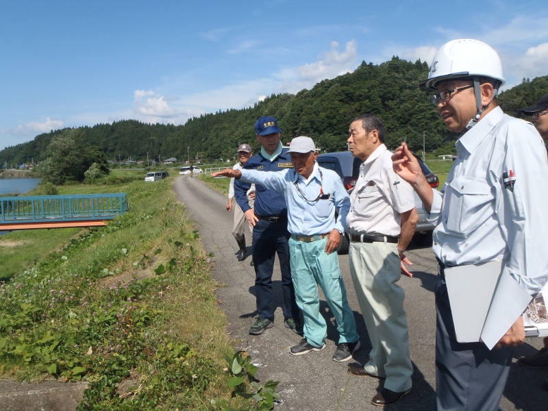 宮崎雅夫議員 災害箇所視察