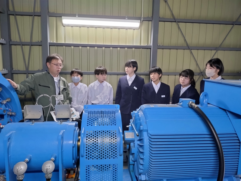 新庄小水力発電所視察