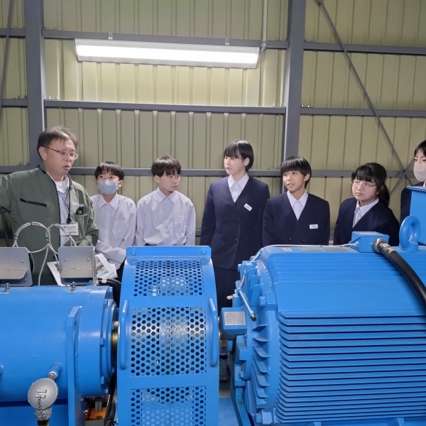 新庄小水力発電所視察